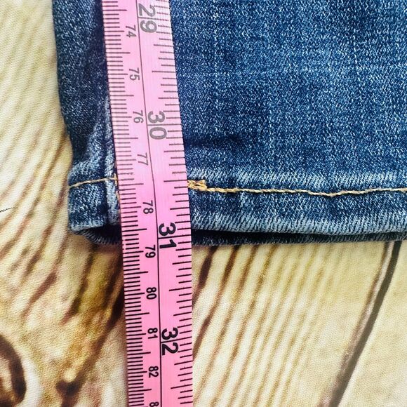 Levis Jeans Womens Sz.28 Blue 721 High Rise Skinny Ankle Stretch Denim Dark Wash - Picture 12 of 16